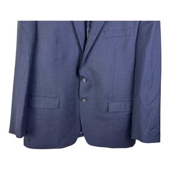 Lauren Ralph Blazer Men Size 46R Blue Classic Fit 100% Wool Coat READ - Picture 3 of 16